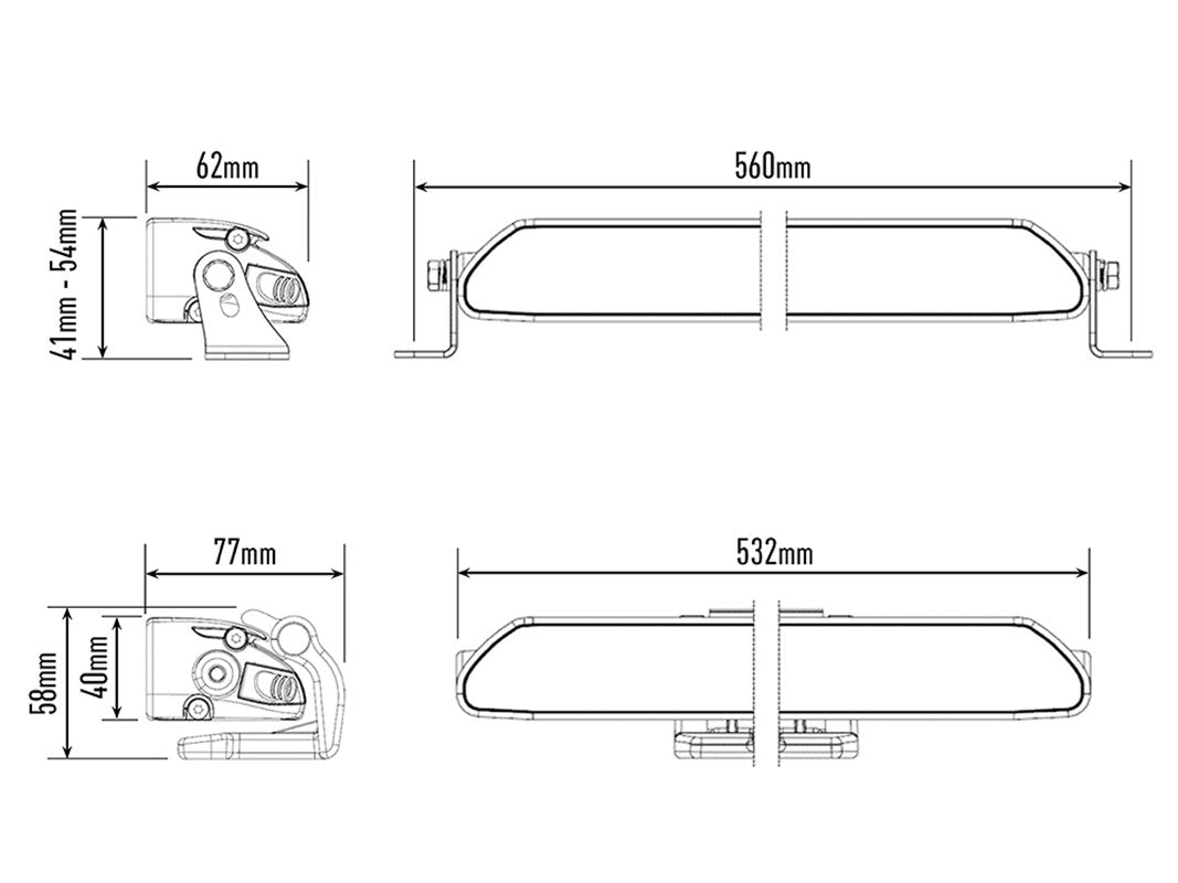 18 Inch Linear LED Light Bar