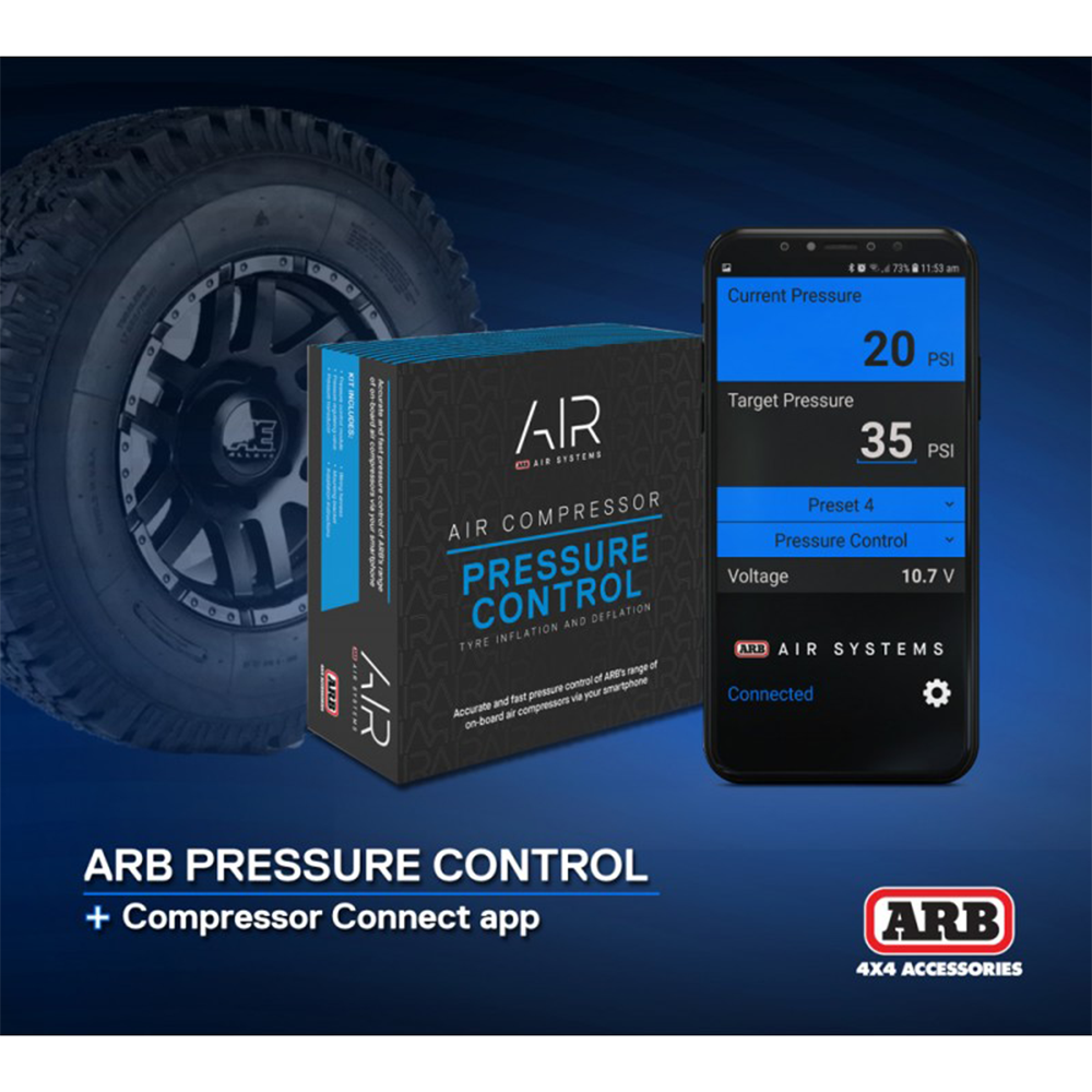 Pressure Control - for Tyre Inflation & Deflation via Smartphone App