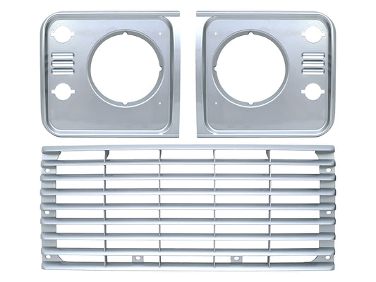 Grille & Headlight Surround Set (Indus Silver)