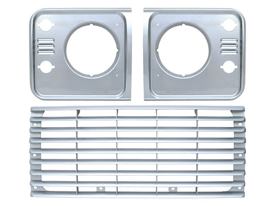 Grille & Headlight Surround Set (Indus Silver)