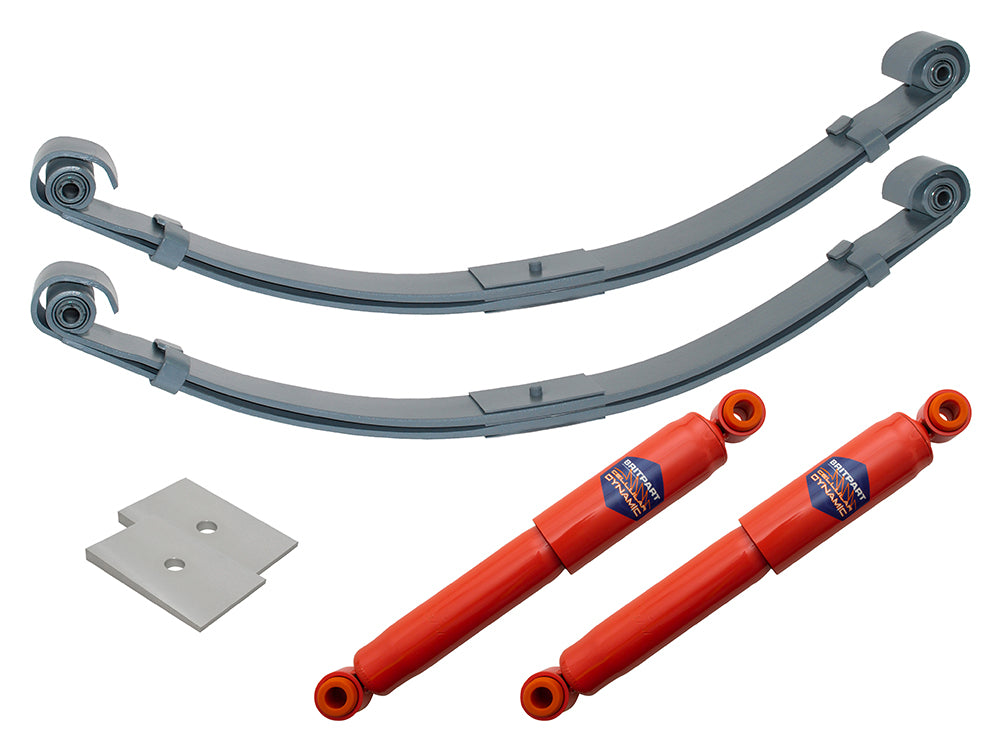 2 Leaf Parabolic Spring Kit (Front), Series SWB/LWB