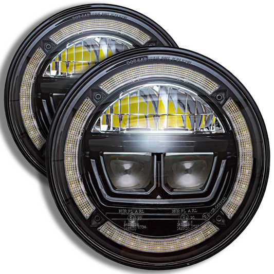 Lynx Halo - LED Sealed Beam Headlights [RHD | Pair]