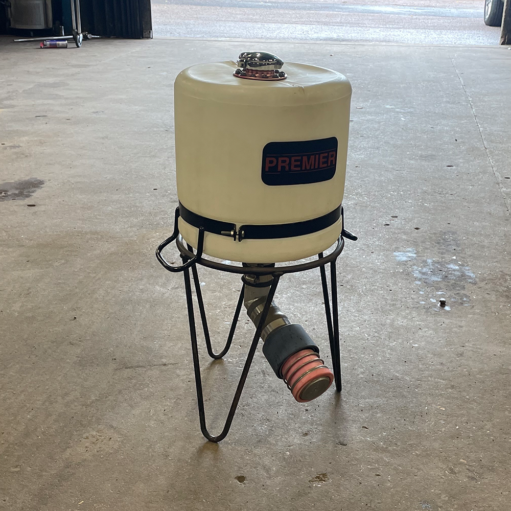 Premier FIA Approved 20L Refuelling Bottle 2 Inch Bore Motorsport Bladder Stand