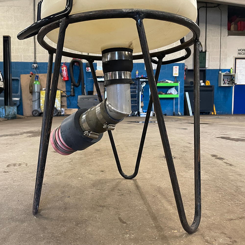 Premier FIA Approved 20L Refuelling Bottle 2 Inch Bore Motorsport Bladder Stand