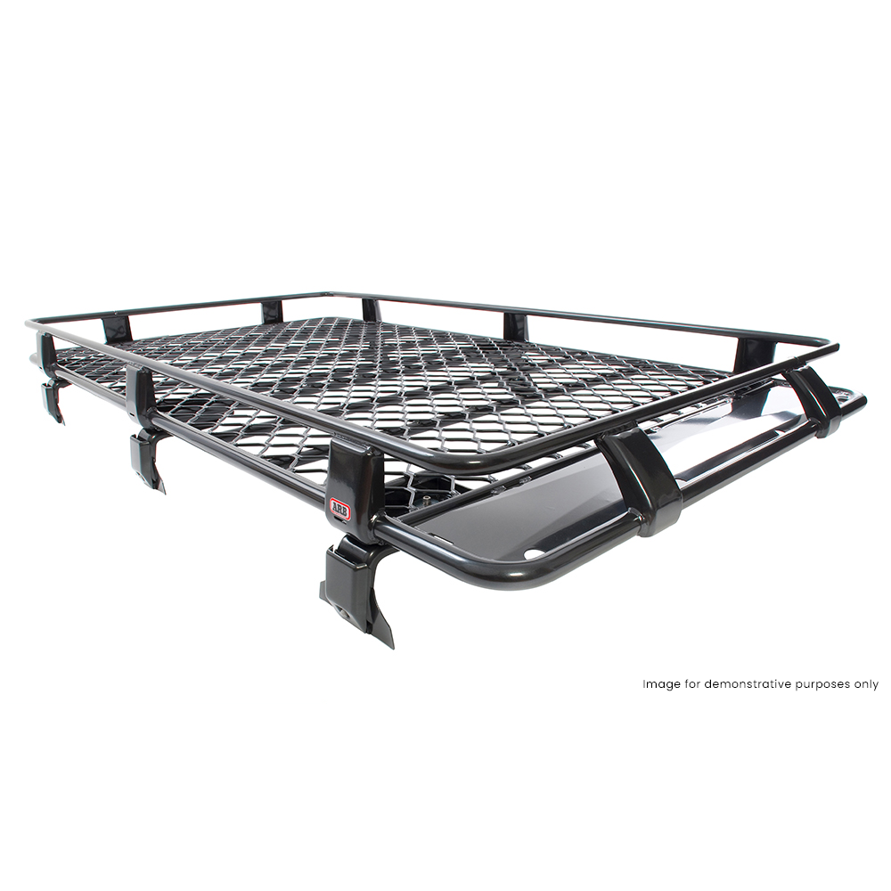 Deluxe Steel Roof Rack [Mesh Floor] - 1850 x 1350mm - Land Rover Defender 130 Dual Cab