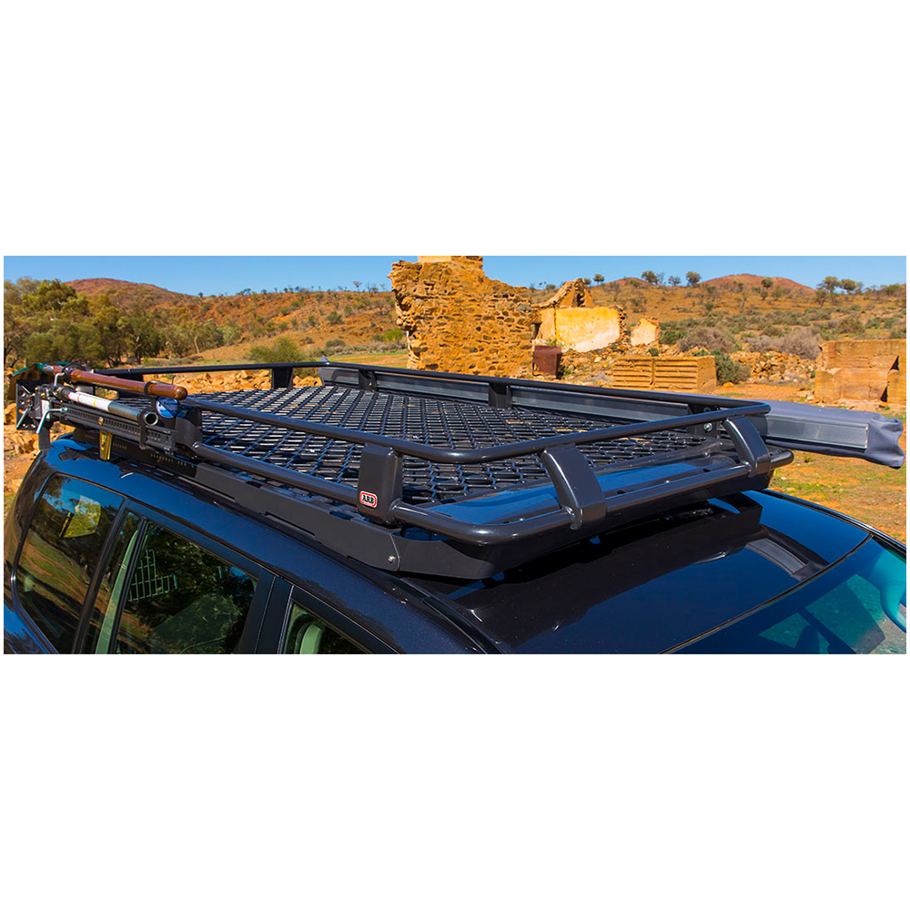 Deluxe Steel Roof Rack [Mesh Floor] - 1850 x 1350mm - Land Rover Defender 110 Dual Cab & Station Wagon