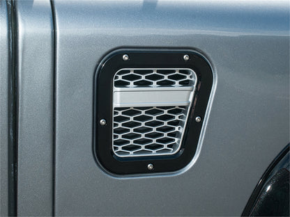 Defender 87-16 Side Air Intake Grilles [Black|Silver]