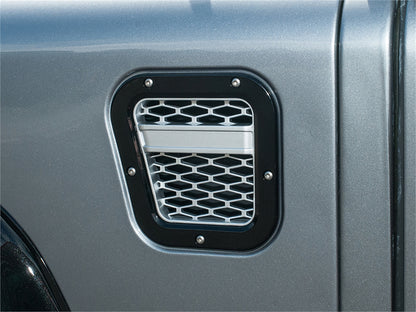 Defender 87-16 Side Air Intake Grilles [Black|Silver]