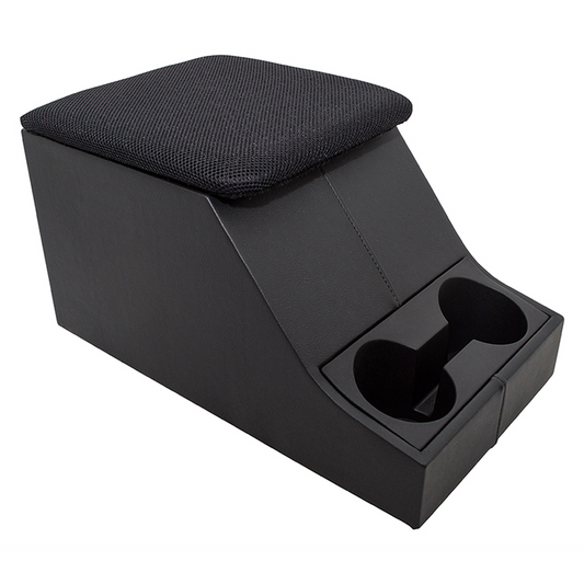 Defender (87-06) & Series III Cubby Box Armrest (Black Mesh/Black