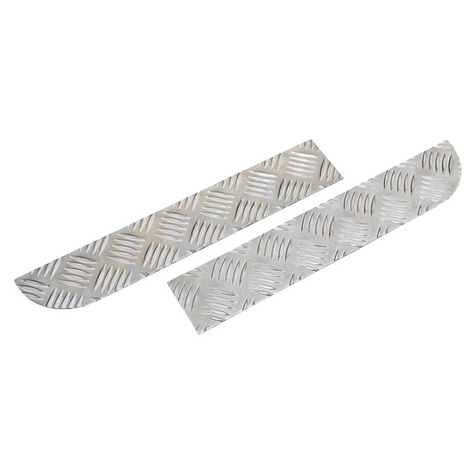 Defender (87-16) Bumper Top Plate Chequer Plate [Aluminium]