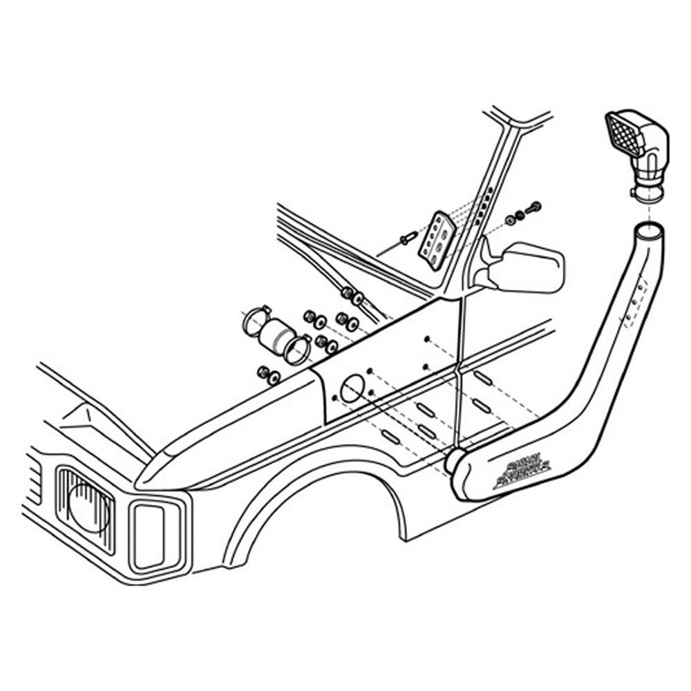 Raised Air Intake 300TD | V8