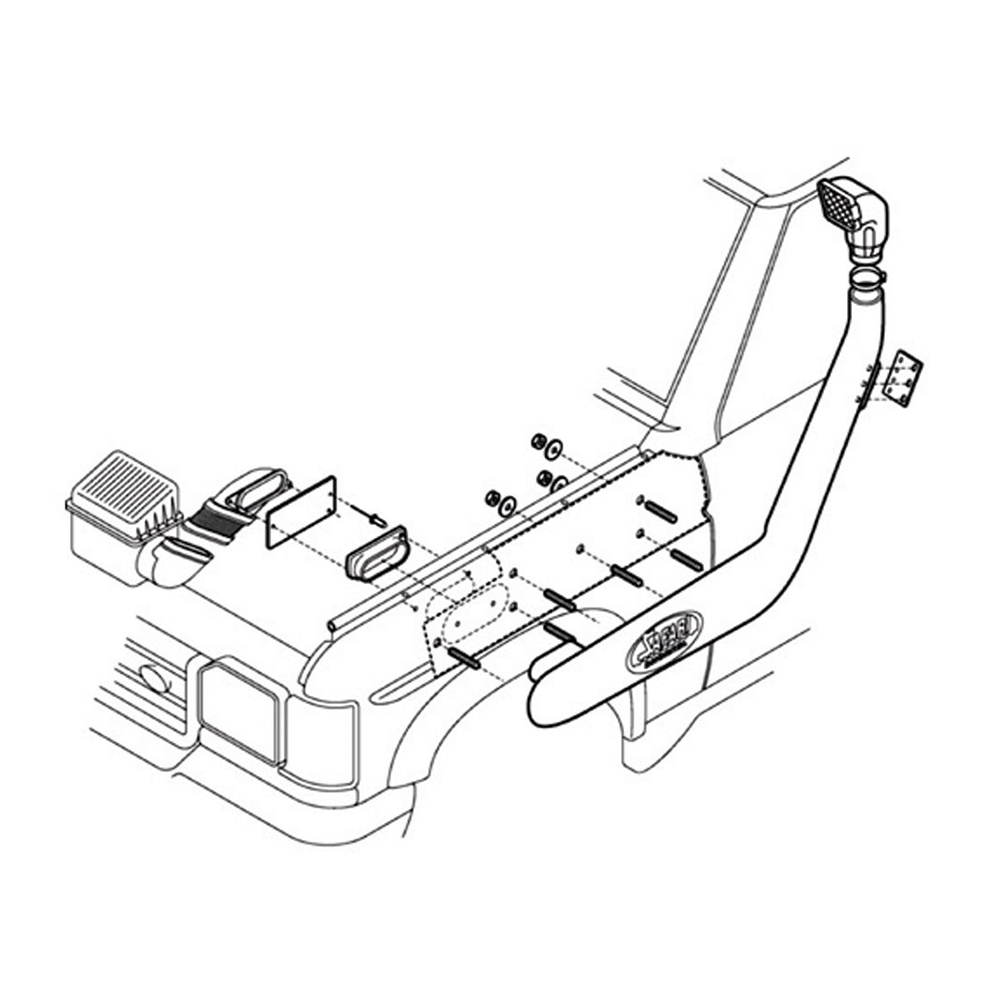 Raised Air Intake TD5 | V8