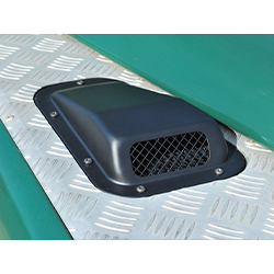 Wing Top Air Intake Grilles [Black Steel]