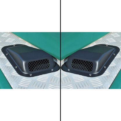 Wing Top Air Intake Grilles [Black Steel]