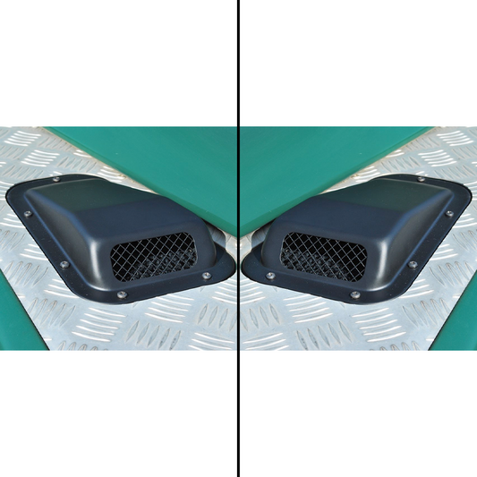 Wing Top Air Intake Grilles [Black Steel]