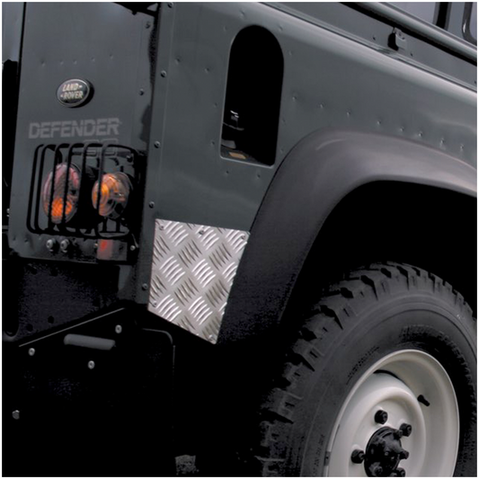 Defender 90 (87-16) Rear Wing Chequer Plate [Aluminium]