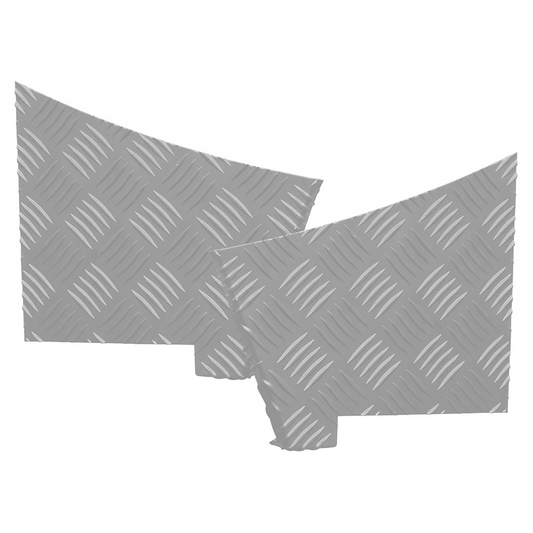 Defender 90 (87-16) Rear Wing Chequer Plate [Aluminium]