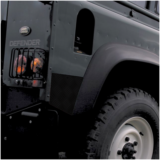 Defender 90 (87-16) Rear Wing Chequer Plate [Black]