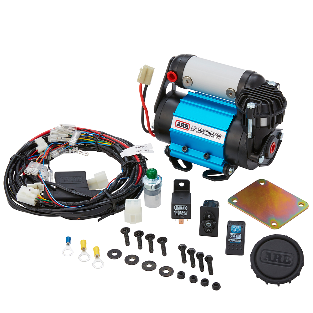 High Flow Air Compressor (12v) & Deluxe Digital Tyre Inflation Kit