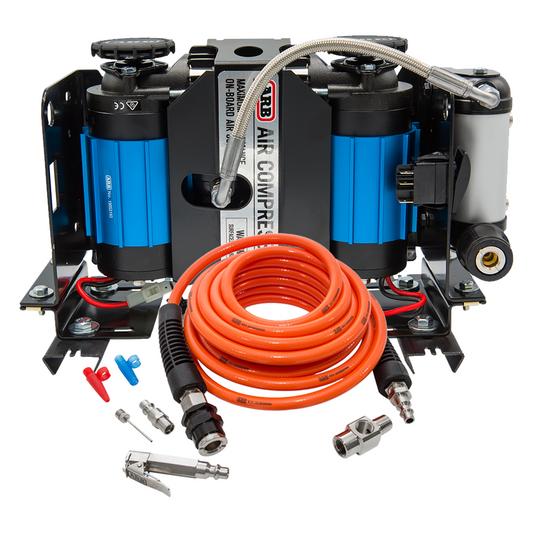 High Output Twin Air Compressor (12v) & Deluxe Mounting Kit