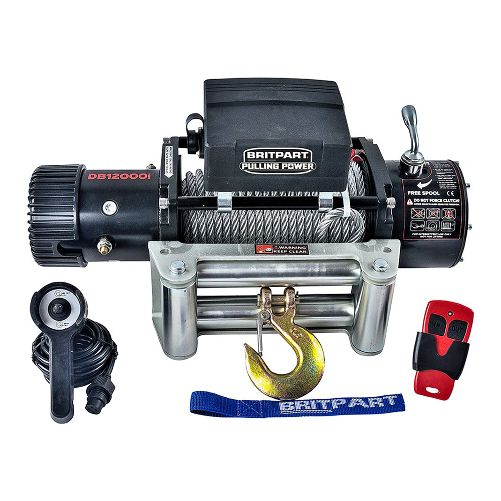 12000lb 24v Winch [Steel Cable]