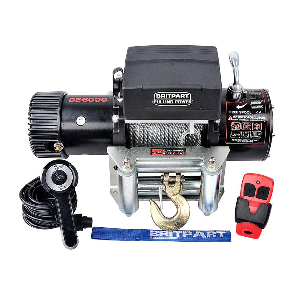 6000lb 12v Winch [Steel Cable]