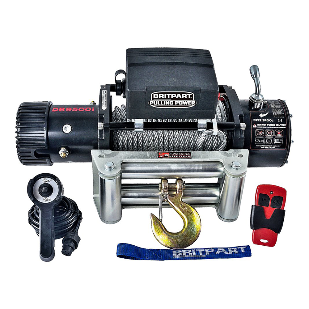 9500lb 24v Winch [Steel Cable]