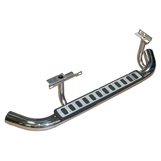 Defender 90 (03-16) Side Steps [Stainless Steel|Silver]