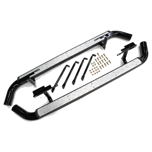 Defender 110 (03-16) Side Steps [Black|Chequer]