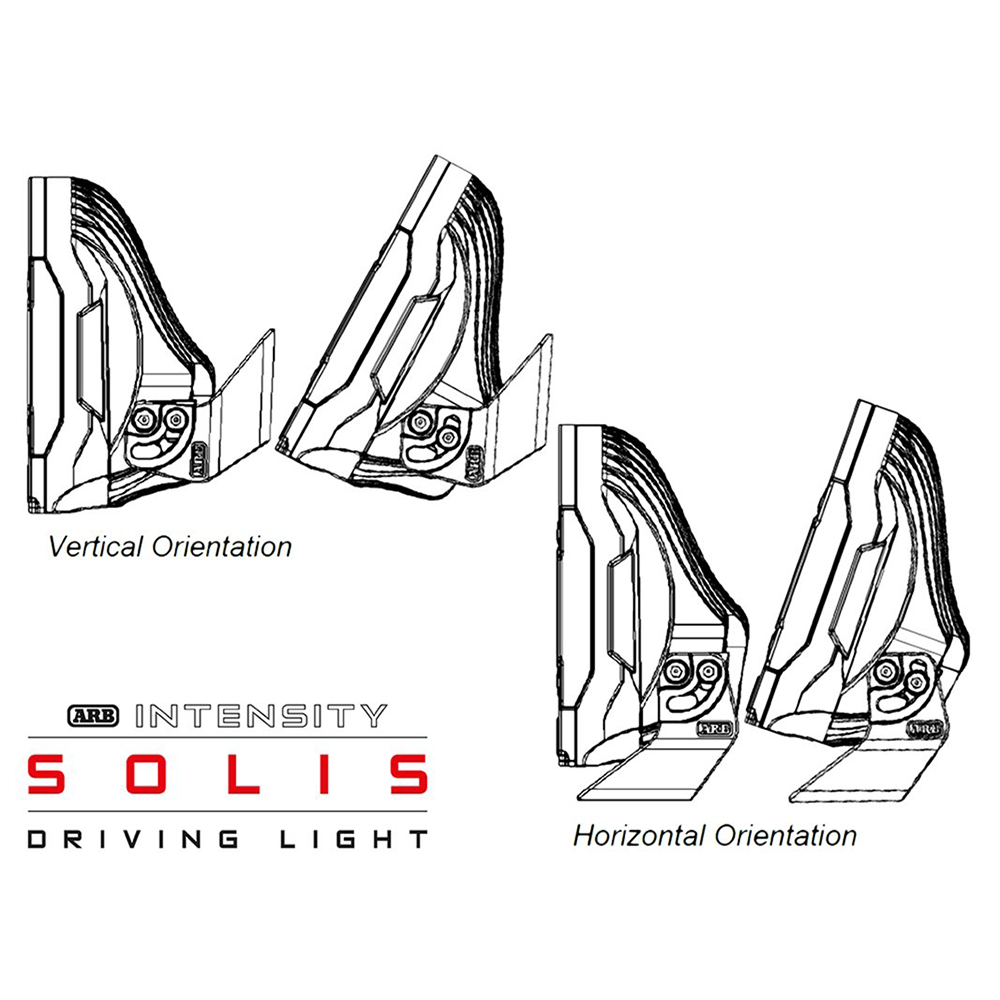 Intensity Solis 36 LED 9" Spot & Flood Light Kit [Inc Dimmer Switch]