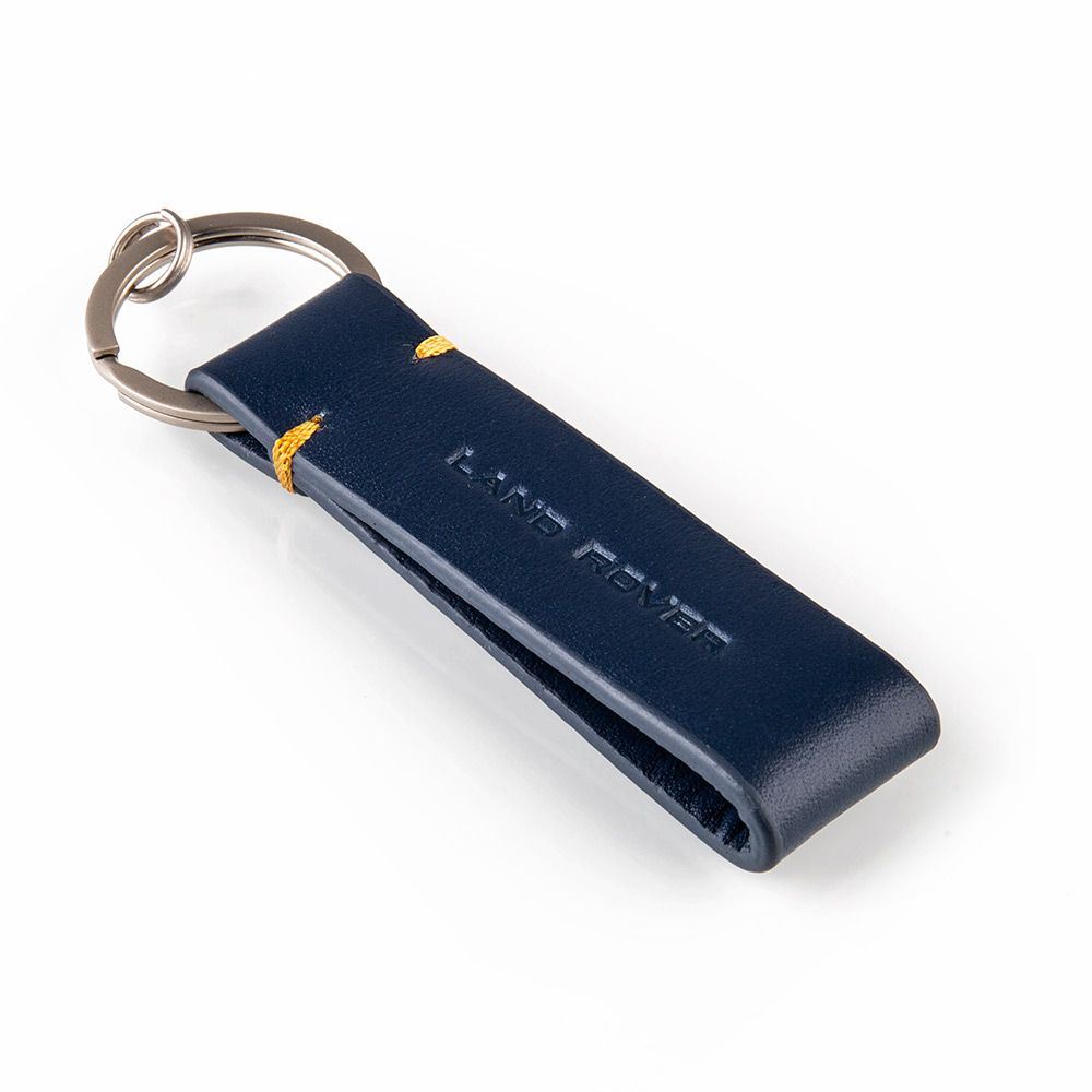 Perforated Leather Loop Keyring